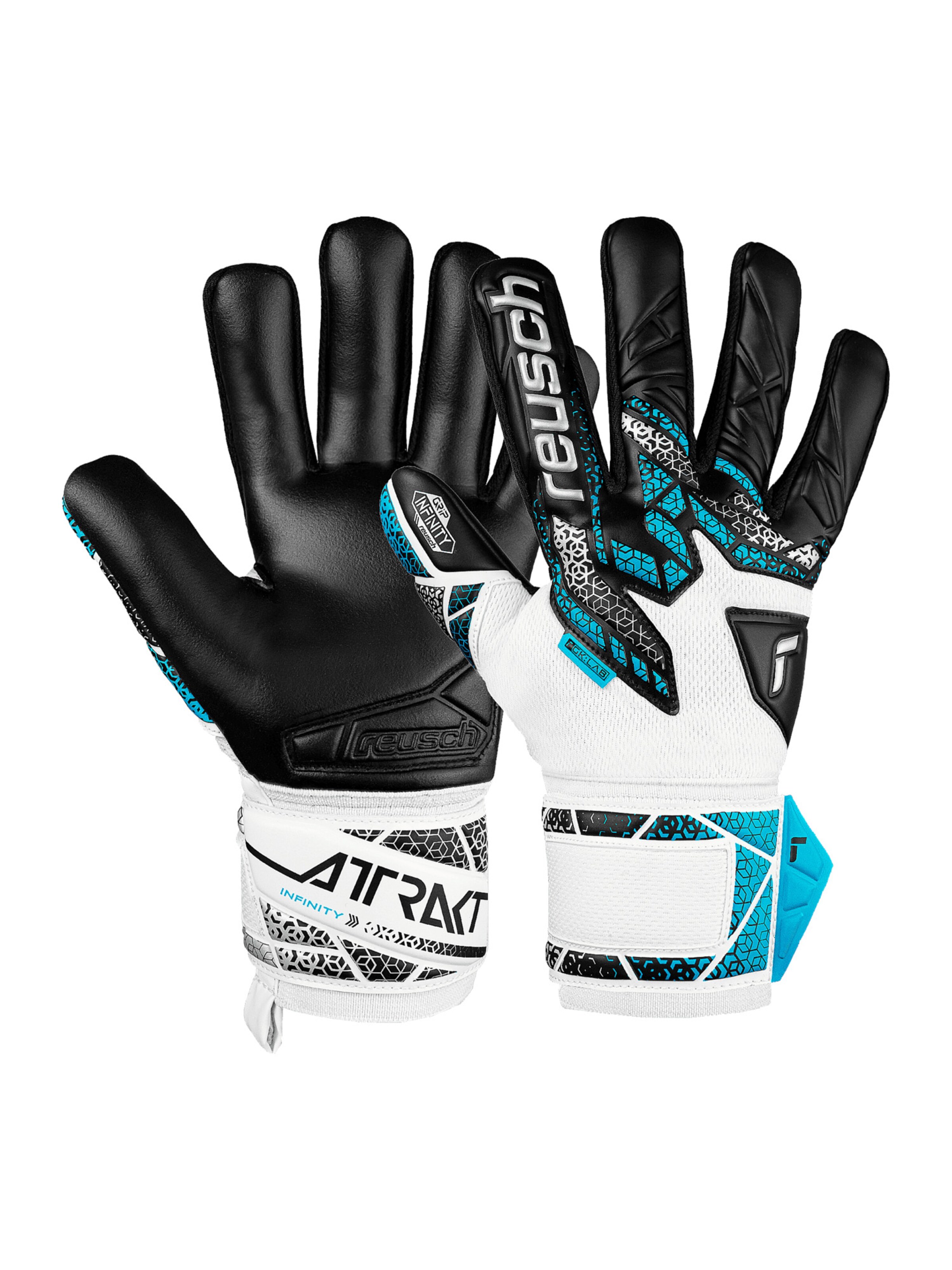 REUSCH Sporthandschuhe 'Attrakt Infinity NC' in Weiß: Vorderseite