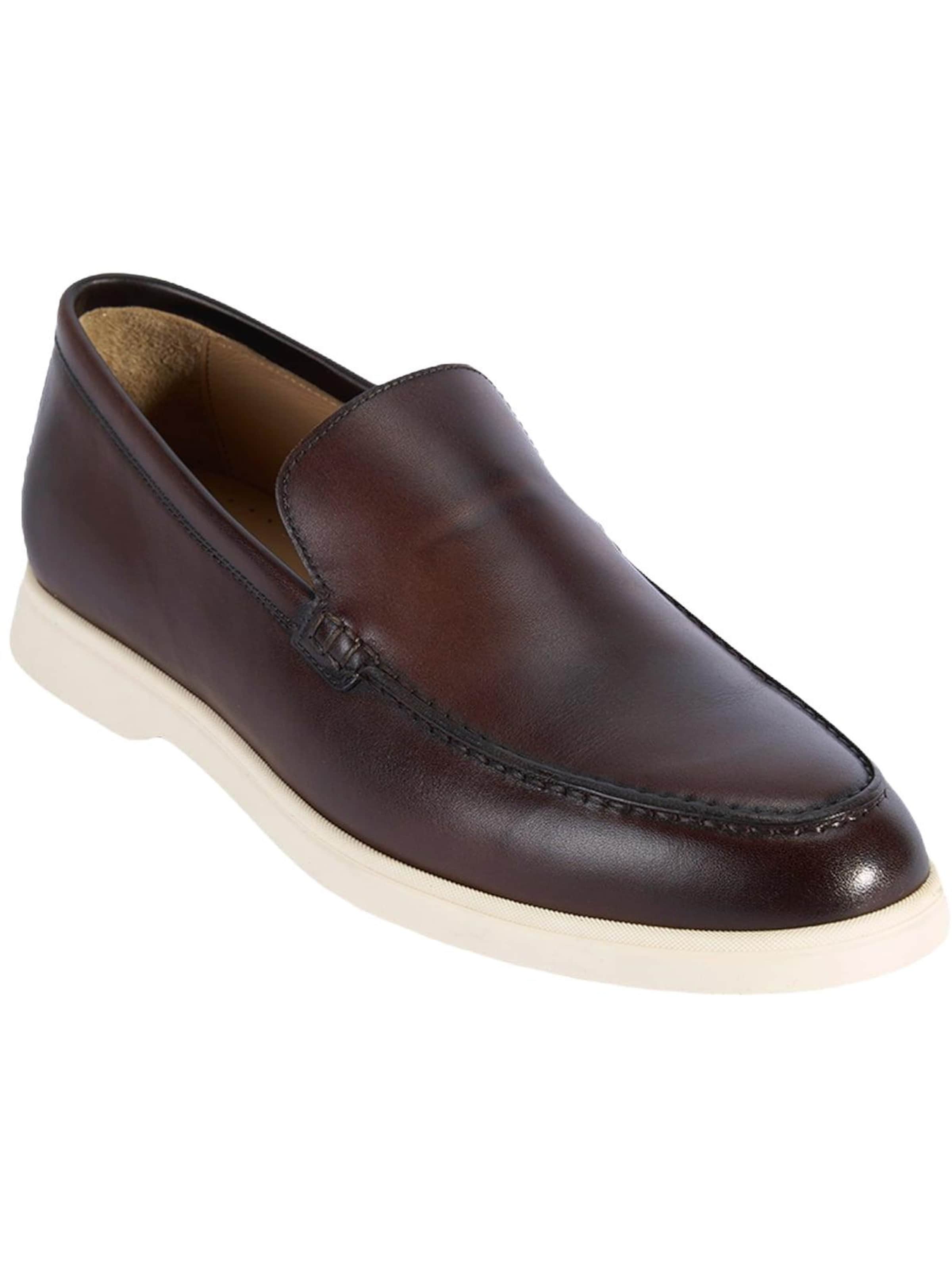 Chaussure basse 'Schnürschuhe' Desa en marron : devant