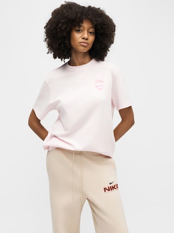 Nike Sportswear Wide leg Trousers 'CLS+ FLC' in Beige