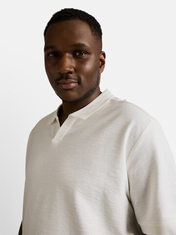 TOM TAILOR Men + Poloshirt in Weiß