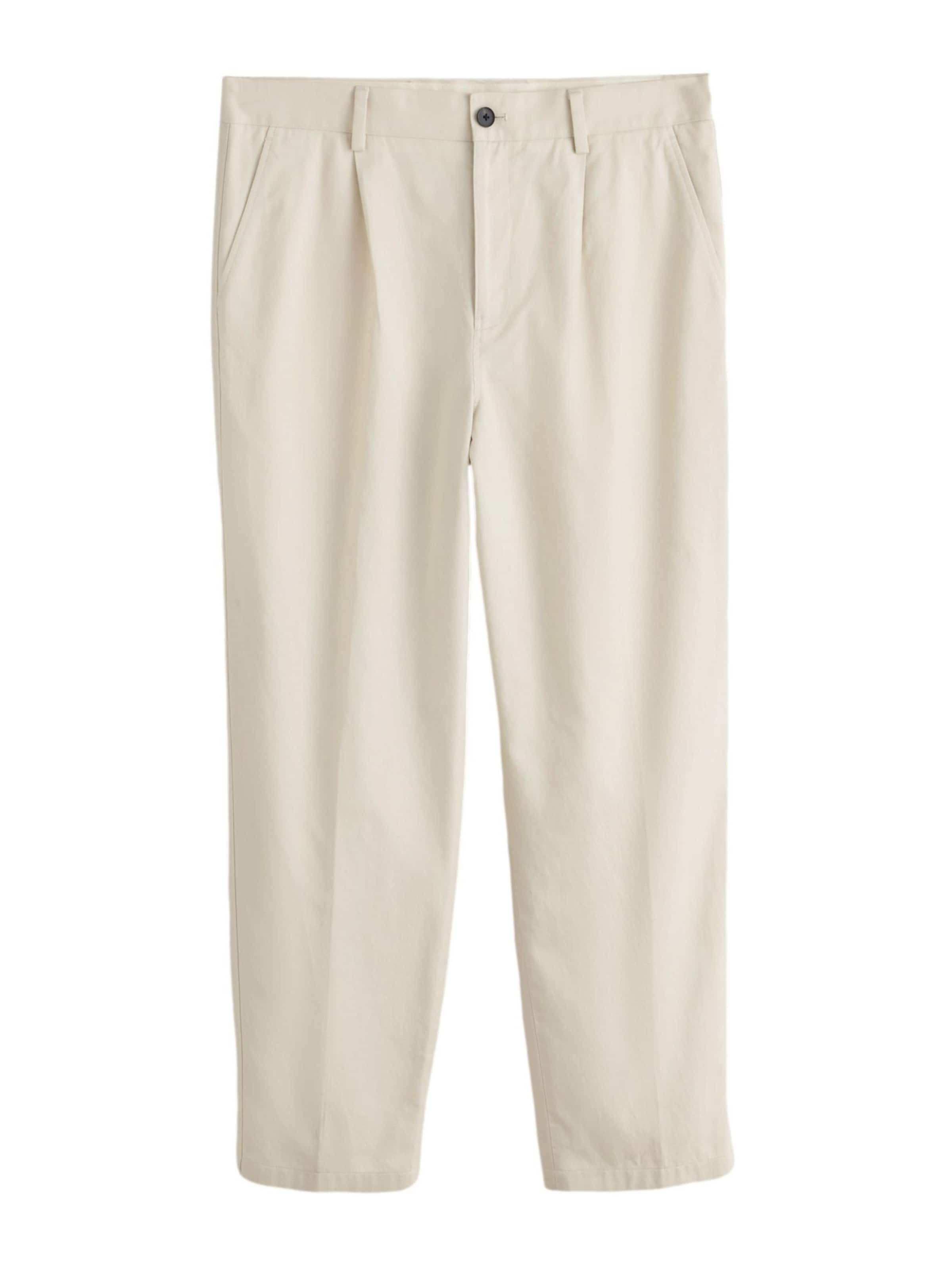 Loosefit Pantaloni con piega frontale di Next in beige: frontale