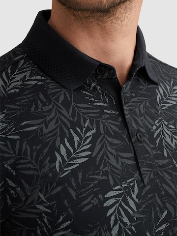 T-Shirt 'Polo shirt in piqué with allover print' VANGUARD en bleu