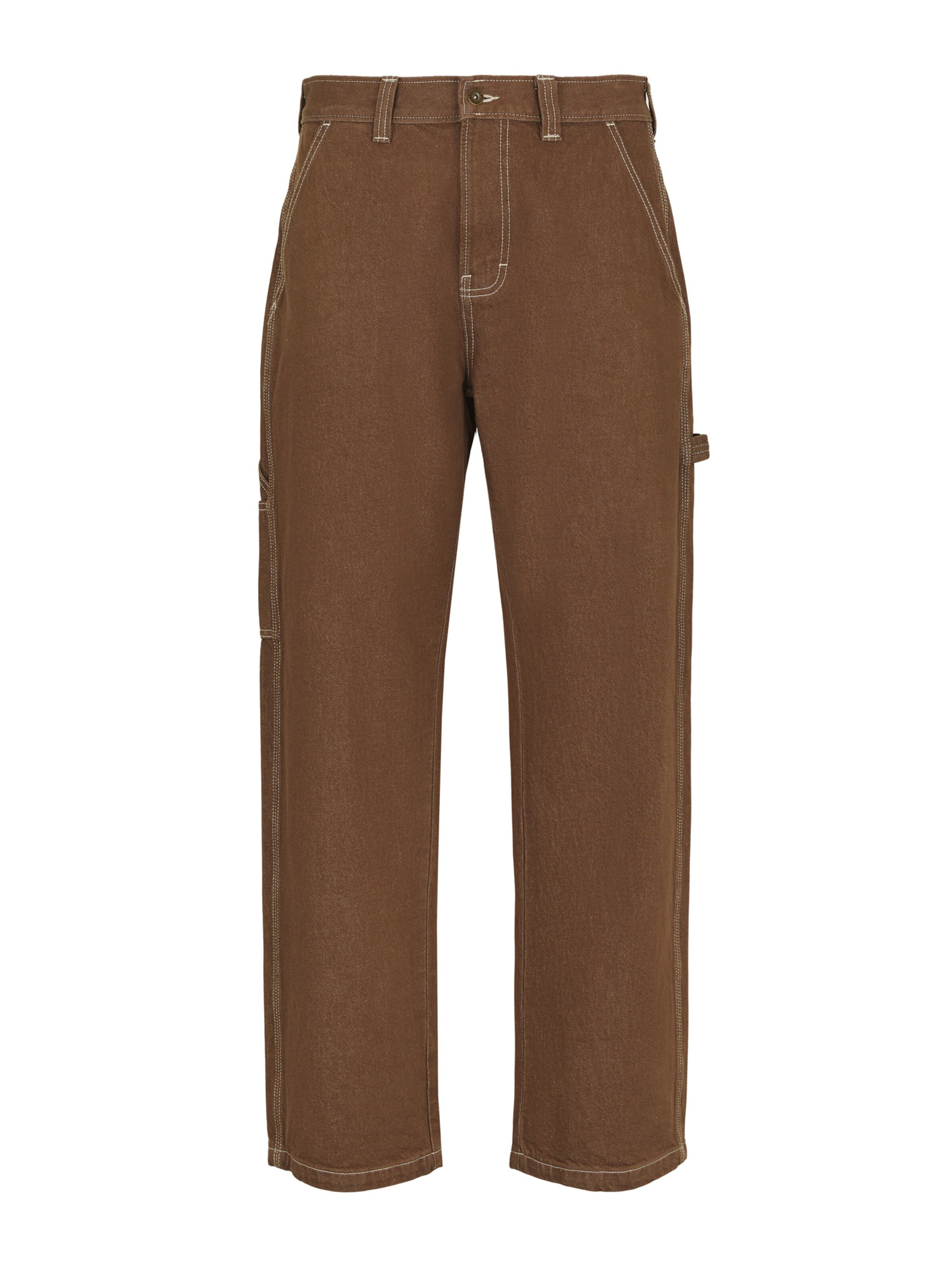 DICKIES Loosefit Cargohose 'STEVENSVILLE CARPENTER' in Braun: Vorderseite