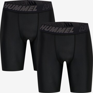 Hummel Sportshorts 'Topaz' in Schwarz: predná strana