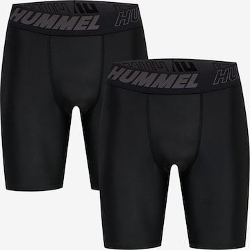 Hummel Skinny Workout Pants 'Topaz' in Black: front