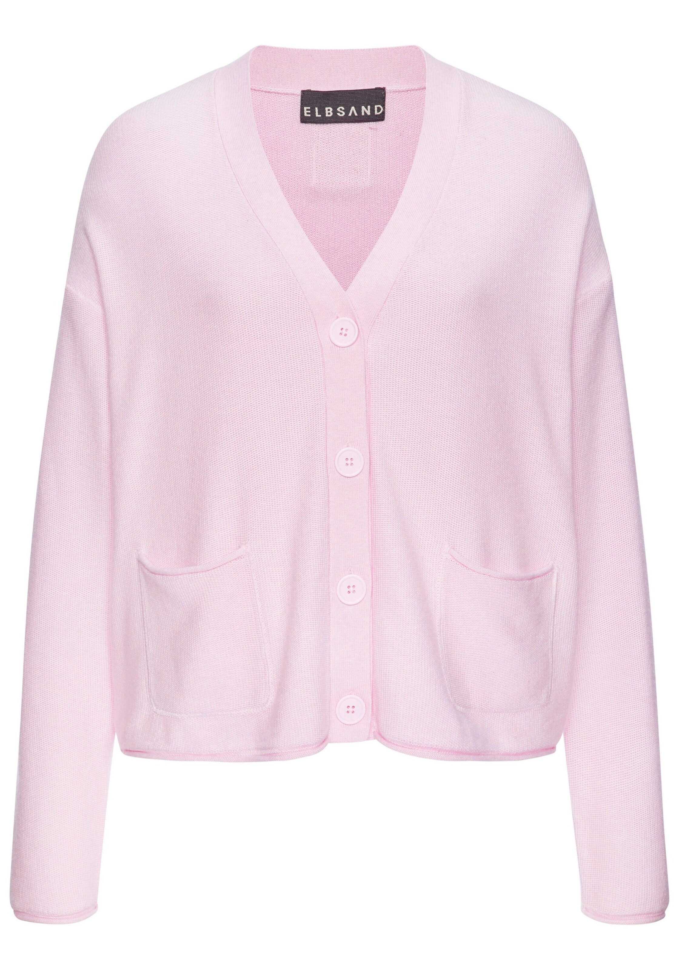 Elbsand Cardigan i pink: forside