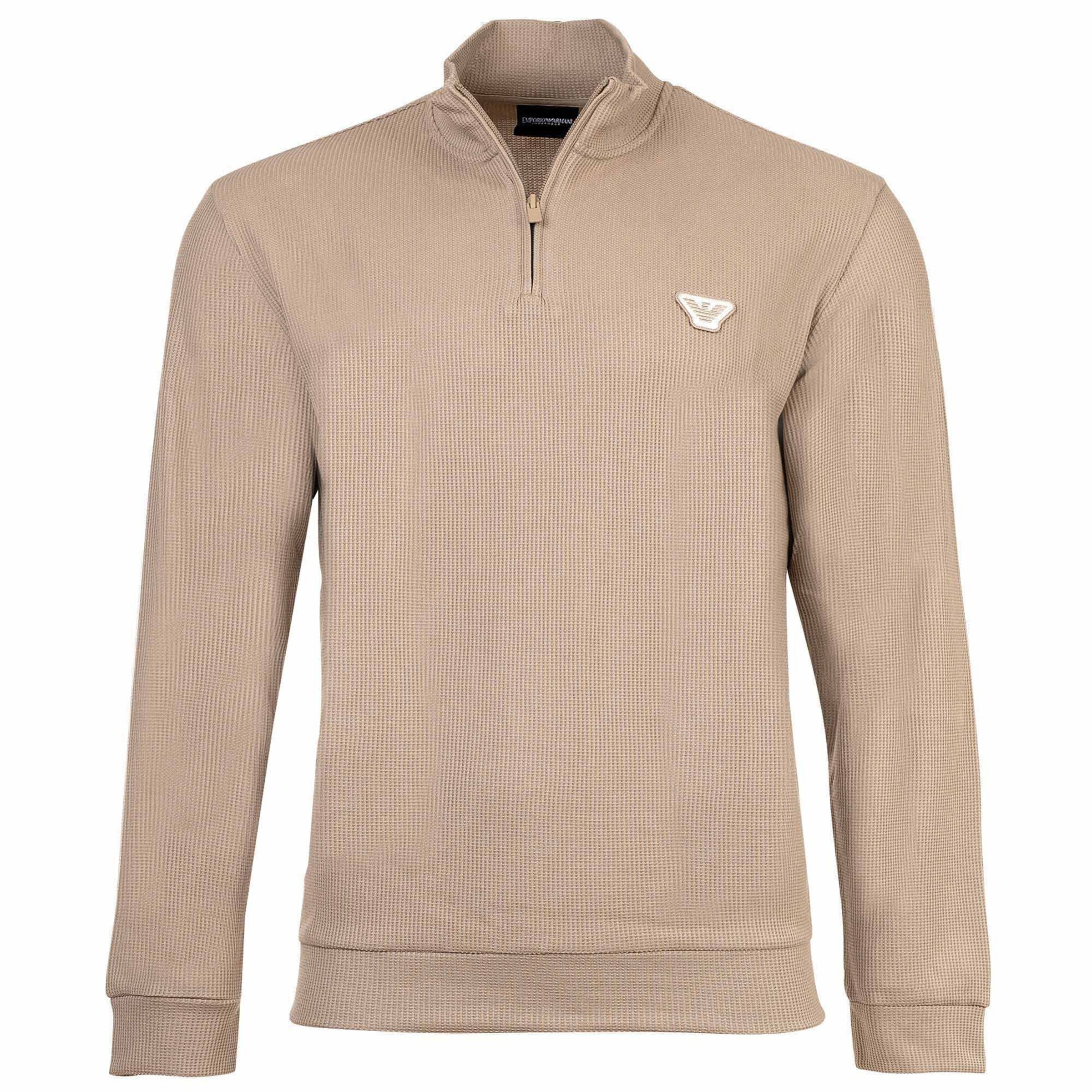 Emporio Armani Sweatshirt in Brown: front