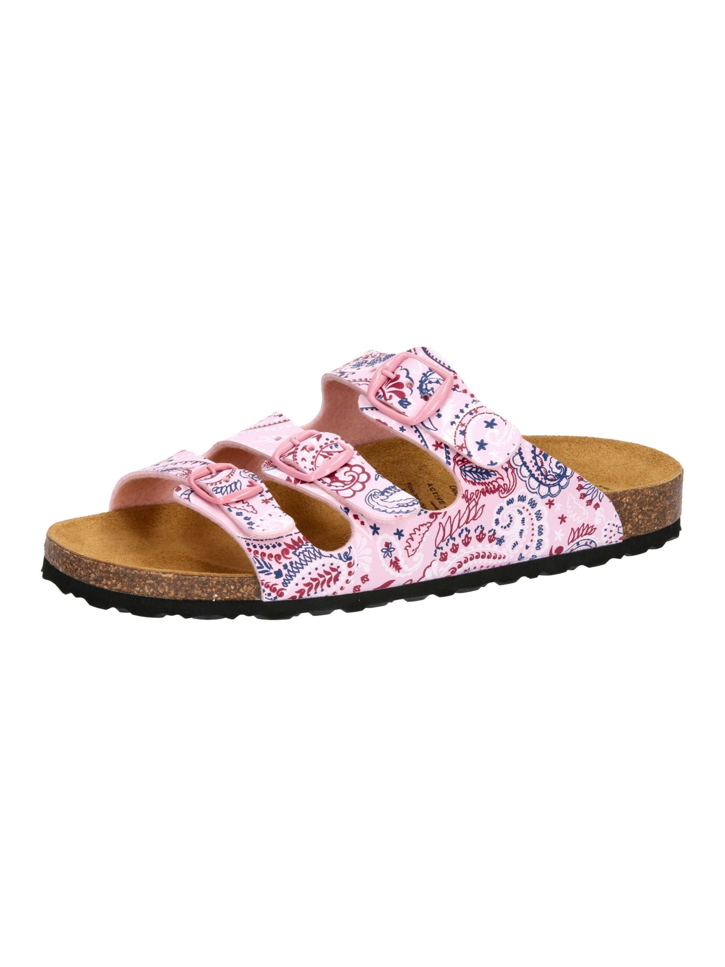 LICO Pantolette 'Bioline Power' in Pink: Vorderseite