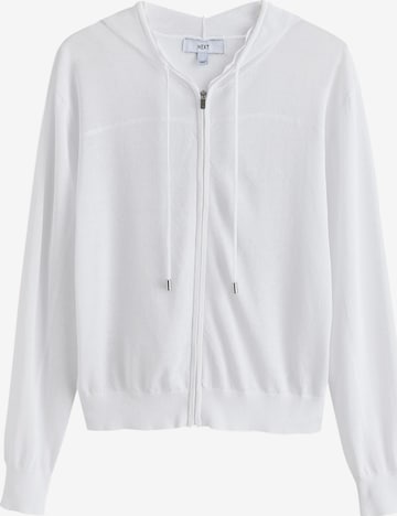 Cardigan Next en blanc : devant