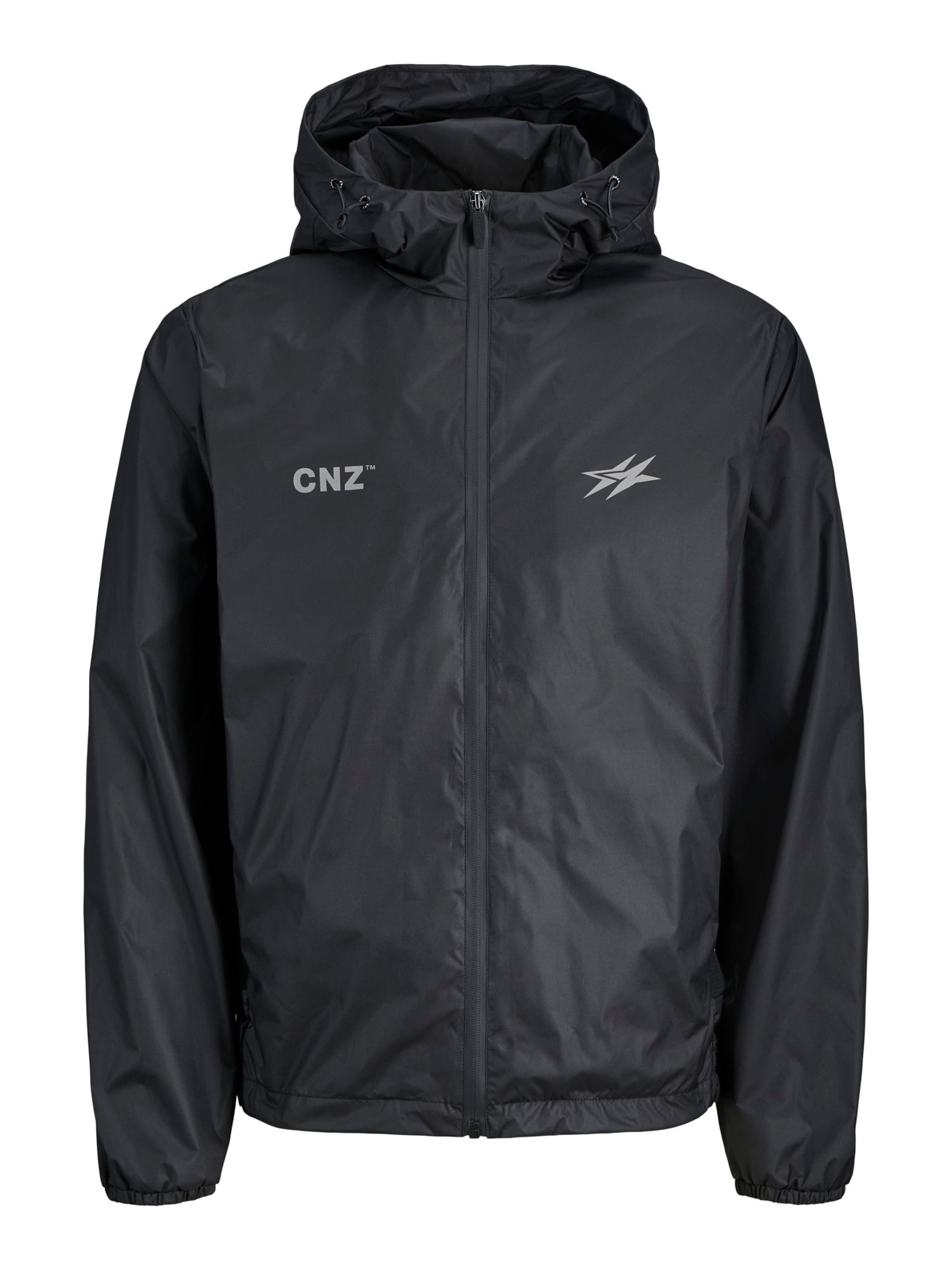 Veste mi-saison 'CNZ' JACK & JONES en noir : devant