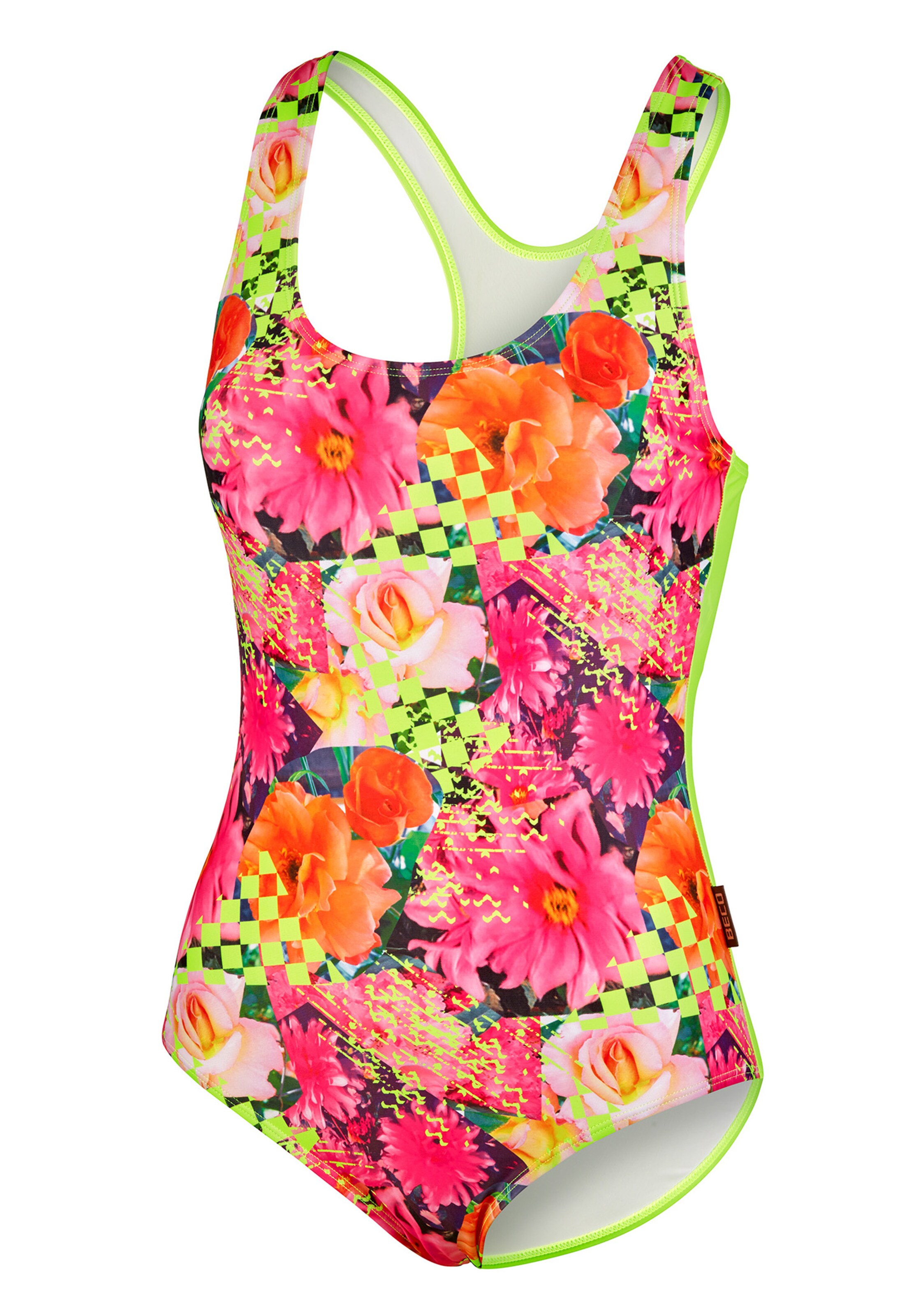 BECO the world of aquasports Sportbadeanzug 'Fresh Flowers' in Mischfarben