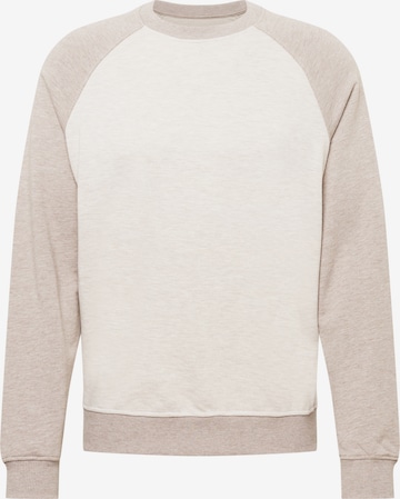 Sweat-shirt 'Janne' ABOUT YOU x Kevin Trapp en beige : devant