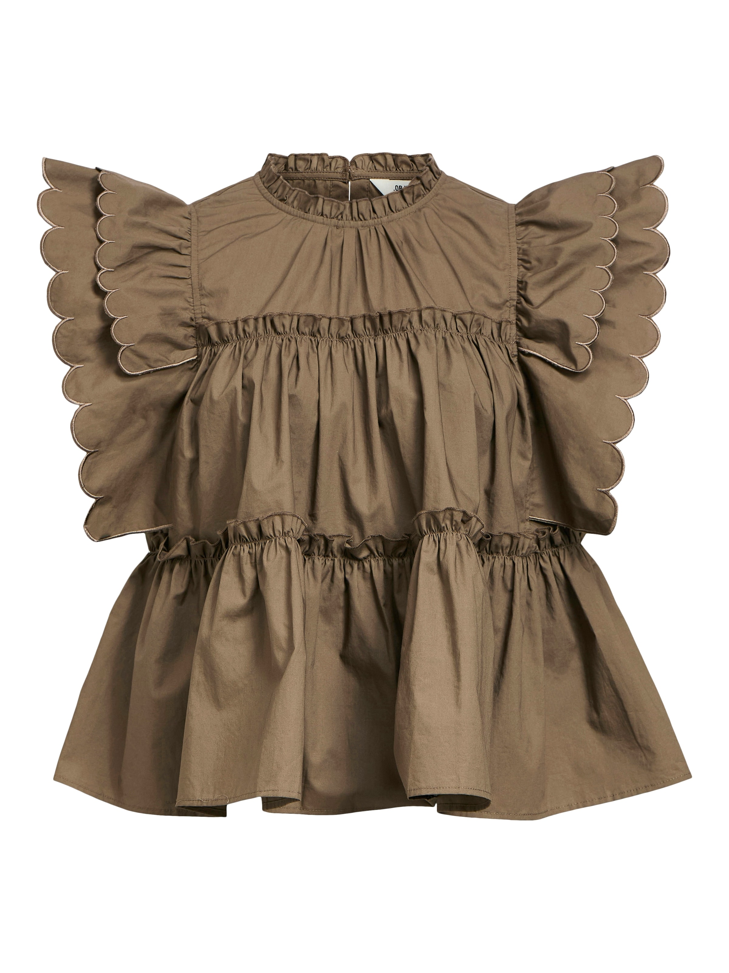 OBJECT Μπλούζα 'OBJHOPE' σε καφέ: μπροστά