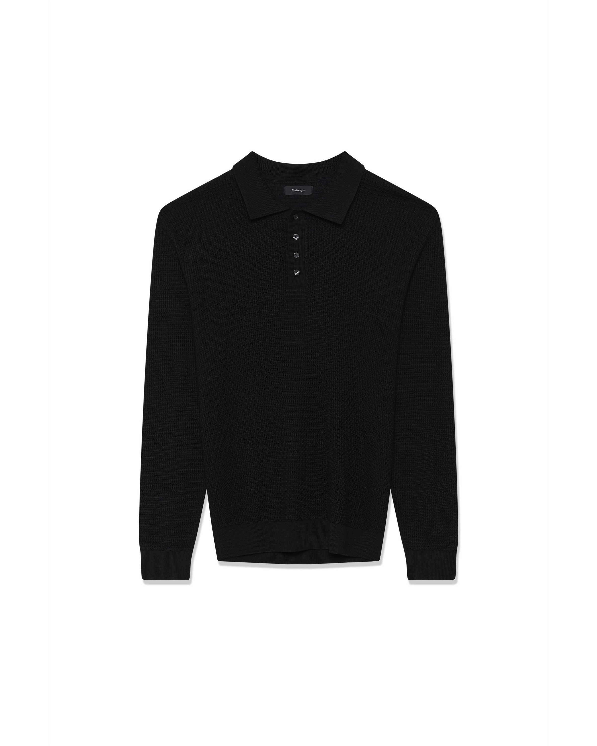 Matinique Trui 'Kerone' in Zwart: voorkant