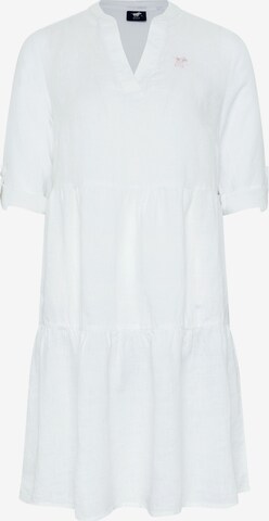 Polo Sylt Shirt Dress in White: front