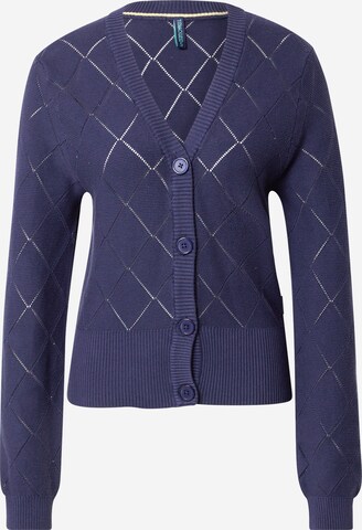 Tranquillo Gebreid vest in Blauw: voorkant