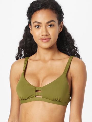 Seafolly T-shirt Bikini Top in Green: front