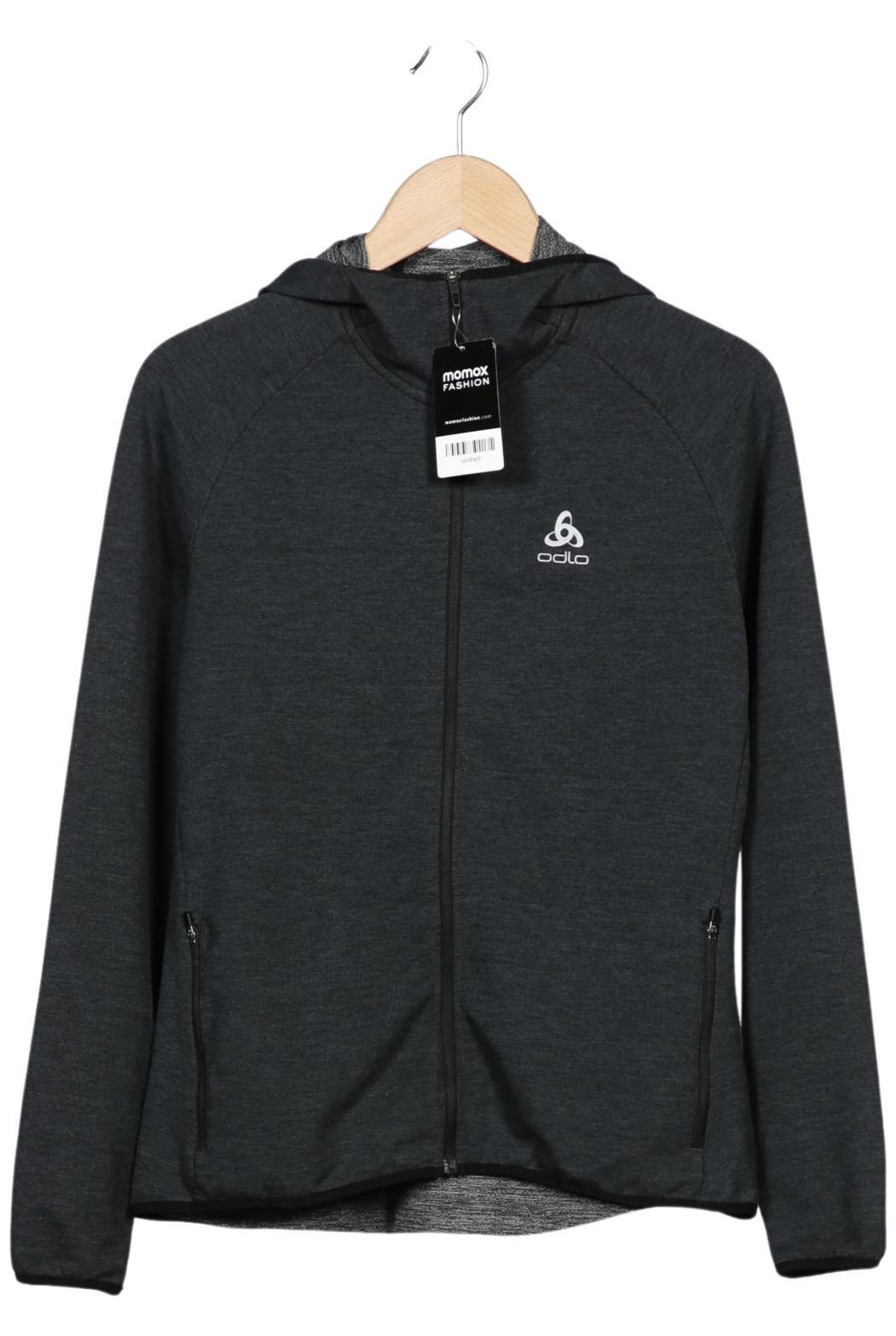 ODLO Sweatshirt & Zip-Up Hoodie in M in Grey: front