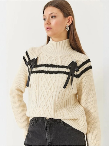 Pull-over Bianco Lucci en beige