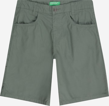 Regular Pantalon UNITED COLORS OF BENETTON en vert : devant