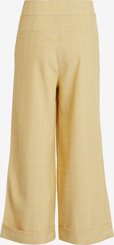 VILA Loose fit Pleat-front trousers 'Emily' in Yellow