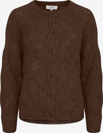 b.young Knit Cardigan in Brown: front