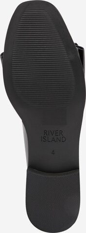 River Island Slipper, värv must