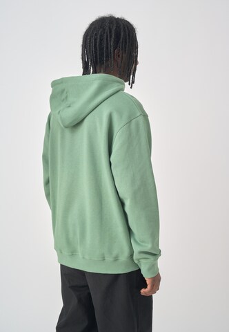 Cleptomanicx Sweatshirt 'Sketch Gull' in Green