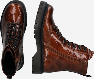 bugatti Lace-Up Ankle Boots in Brown