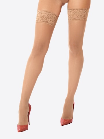 KOTEK Halterlose Strümpfe 'H013'‌‌‌‌‌‌‌‌ in Beige: Vorderseite