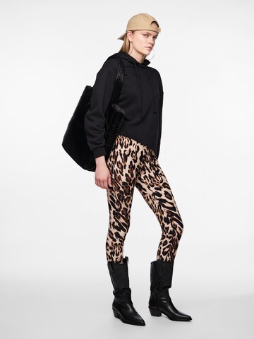 PIECES - Regular Leggings 'OLEO' em bege