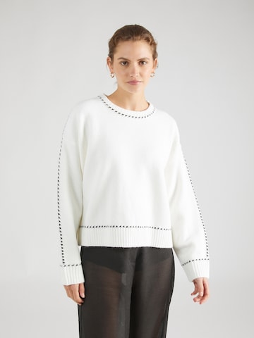 Neo Noir Sweater 'Detri' in White: front