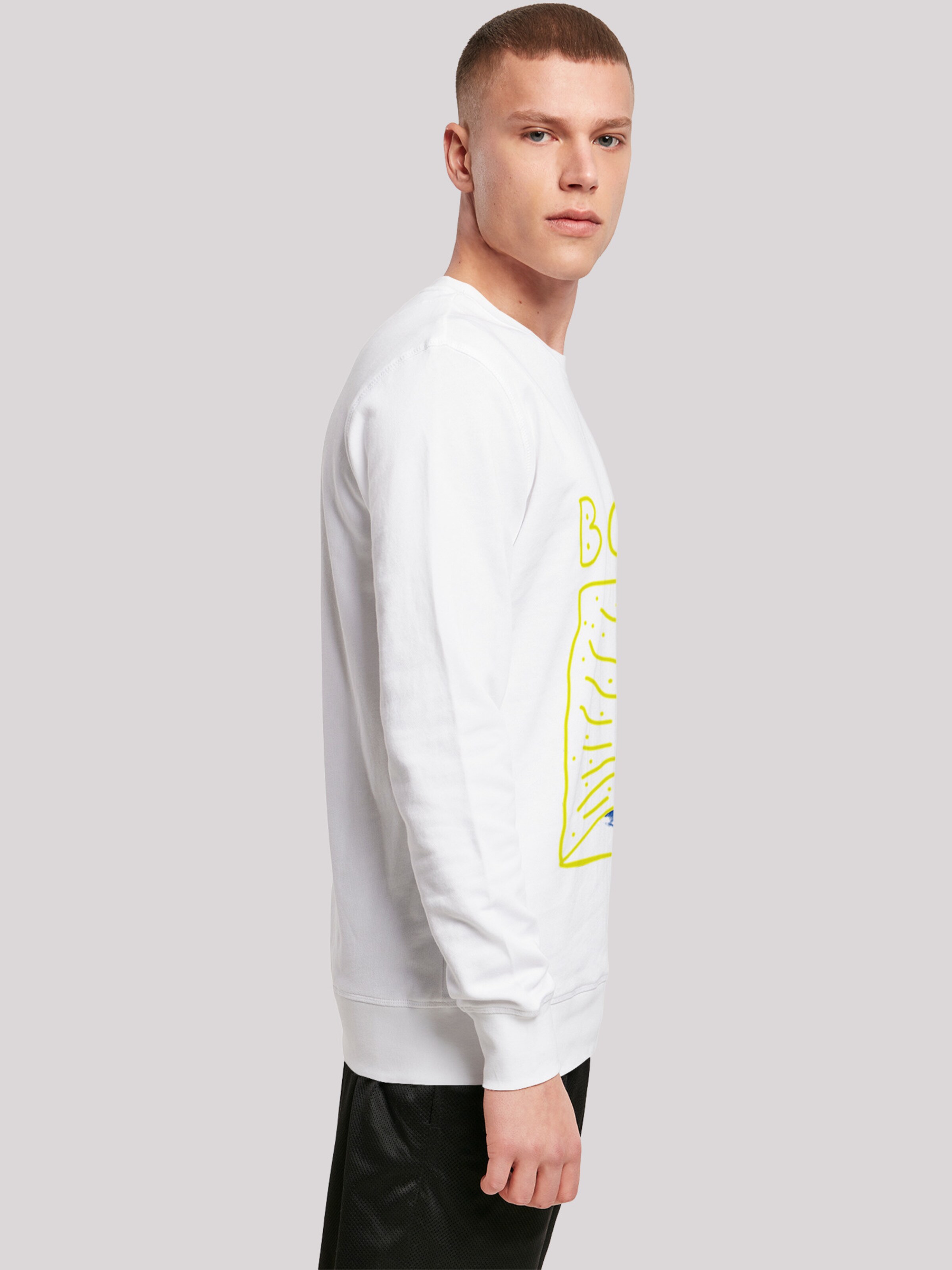 Männer Sweat F4NT4STIC Sweatshirt 'David Bowie 90s Frame' in Weiß - GL91862 Männer Sweat F4NT4STIC Sweatshirt 'David Bowie 90s Frame' in Weiß - GL91862