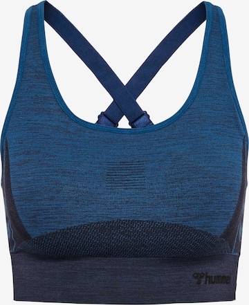 Hummel Bralette Sports Top in Blue: front