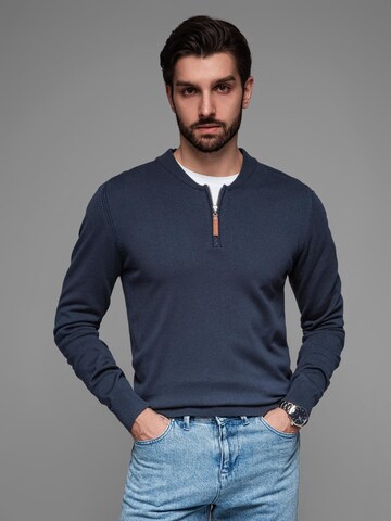 Pull-over Ombre en bleu : devant