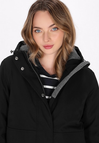 Parka mi-saison DreiMaster Maritim en noir