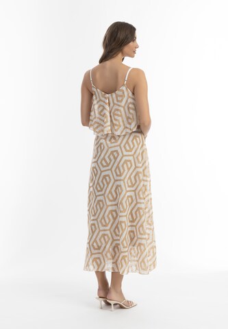 faina Summer Dress in Beige