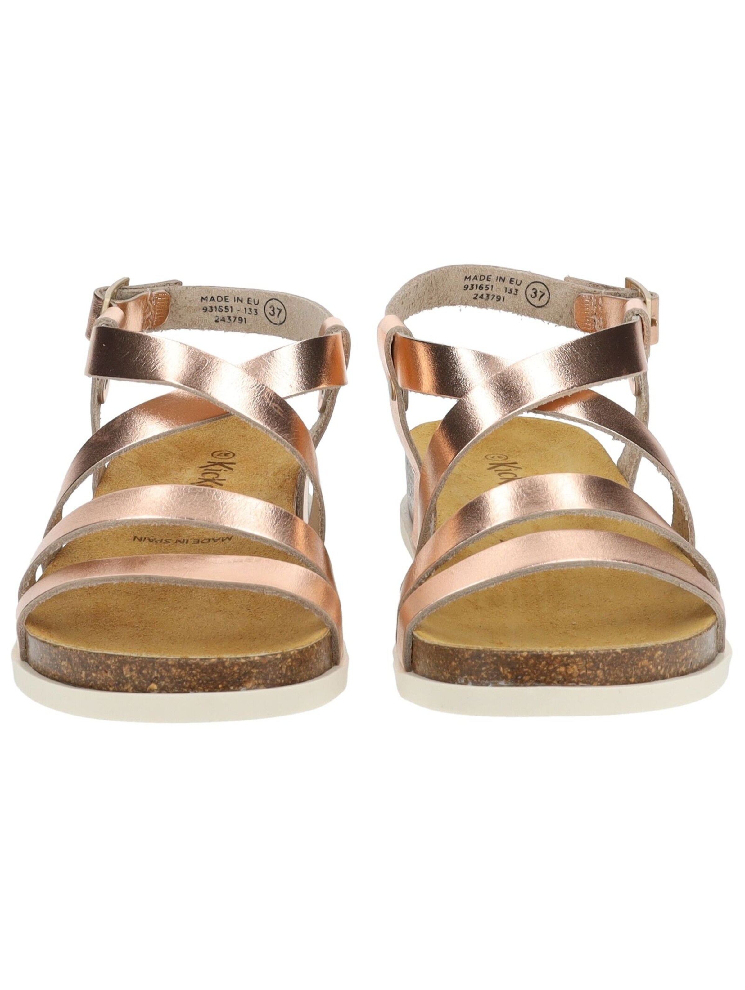 Kickers Strap Sandals in Gold