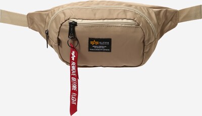 ALPHA INDUSTRIES Sacs banane en beige foncé / orange / noir / blanc, Vue avec produit