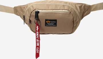 ALPHA INDUSTRIES Fanny Pack 'Crew' in Beige: front