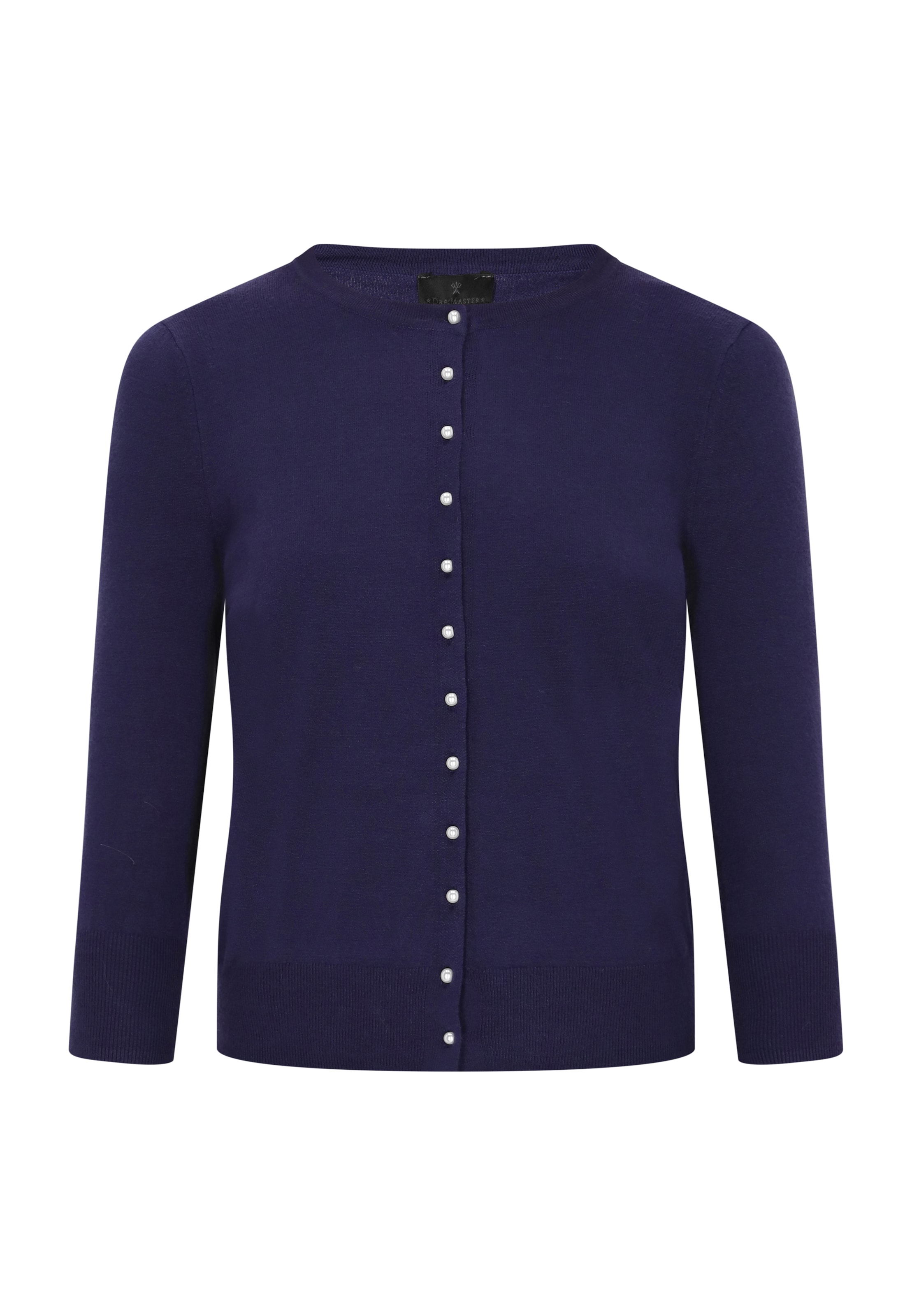DreiMaster Klassik Kardigan – modrá: přední strana