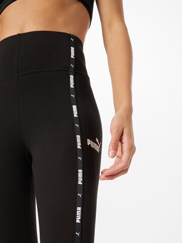 PUMA Skinny Sporthose in Schwarz