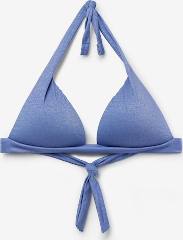 CALZEDONIA Bikinitop 'GOLDEN GLOW' in Blau: Vorderseite