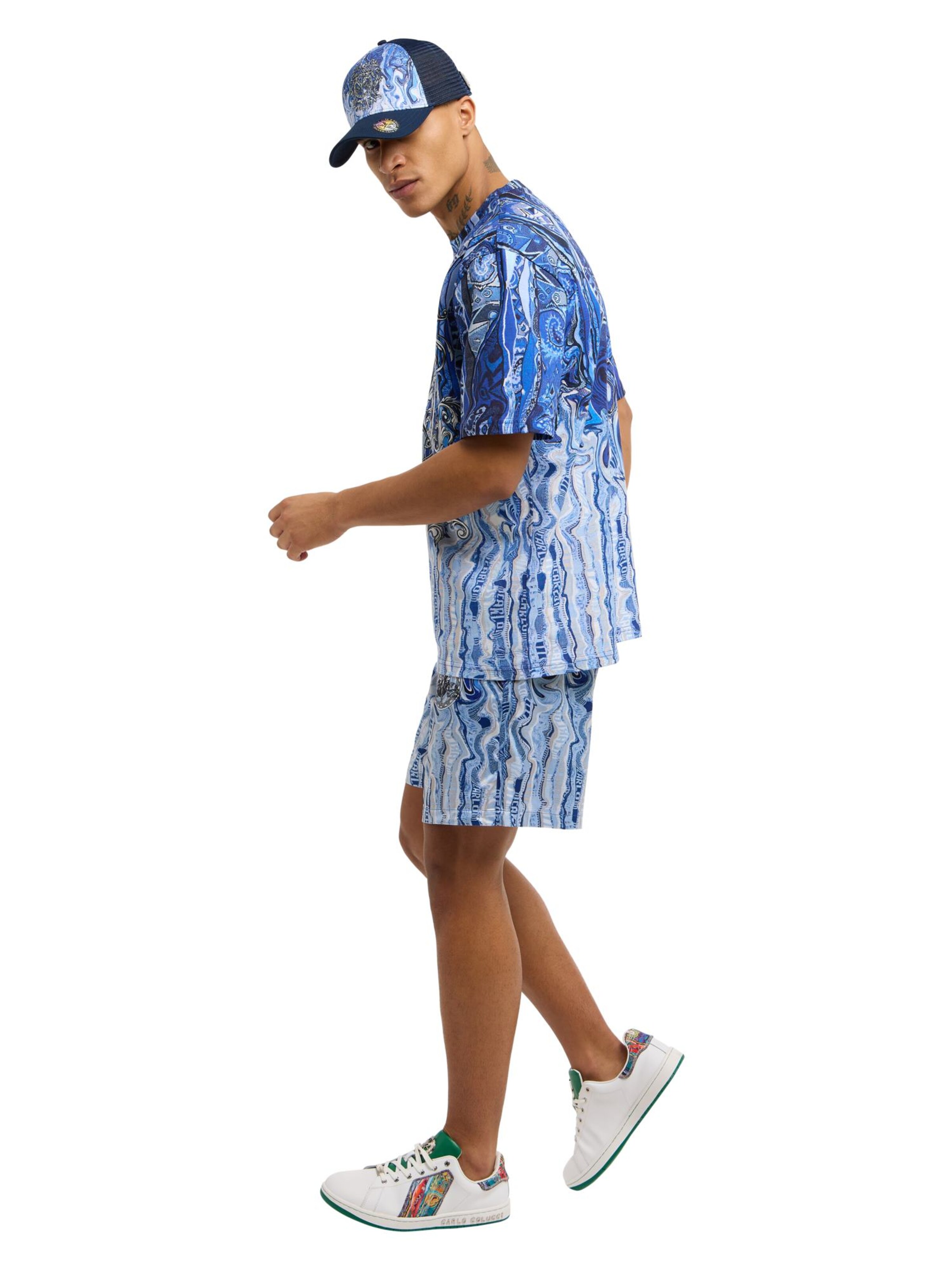 Carlo Colucci Shirt 'Osso' in Blauw