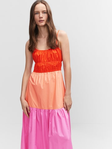 MANGO Letní šaty 'TAURO' – pink: přední strana
