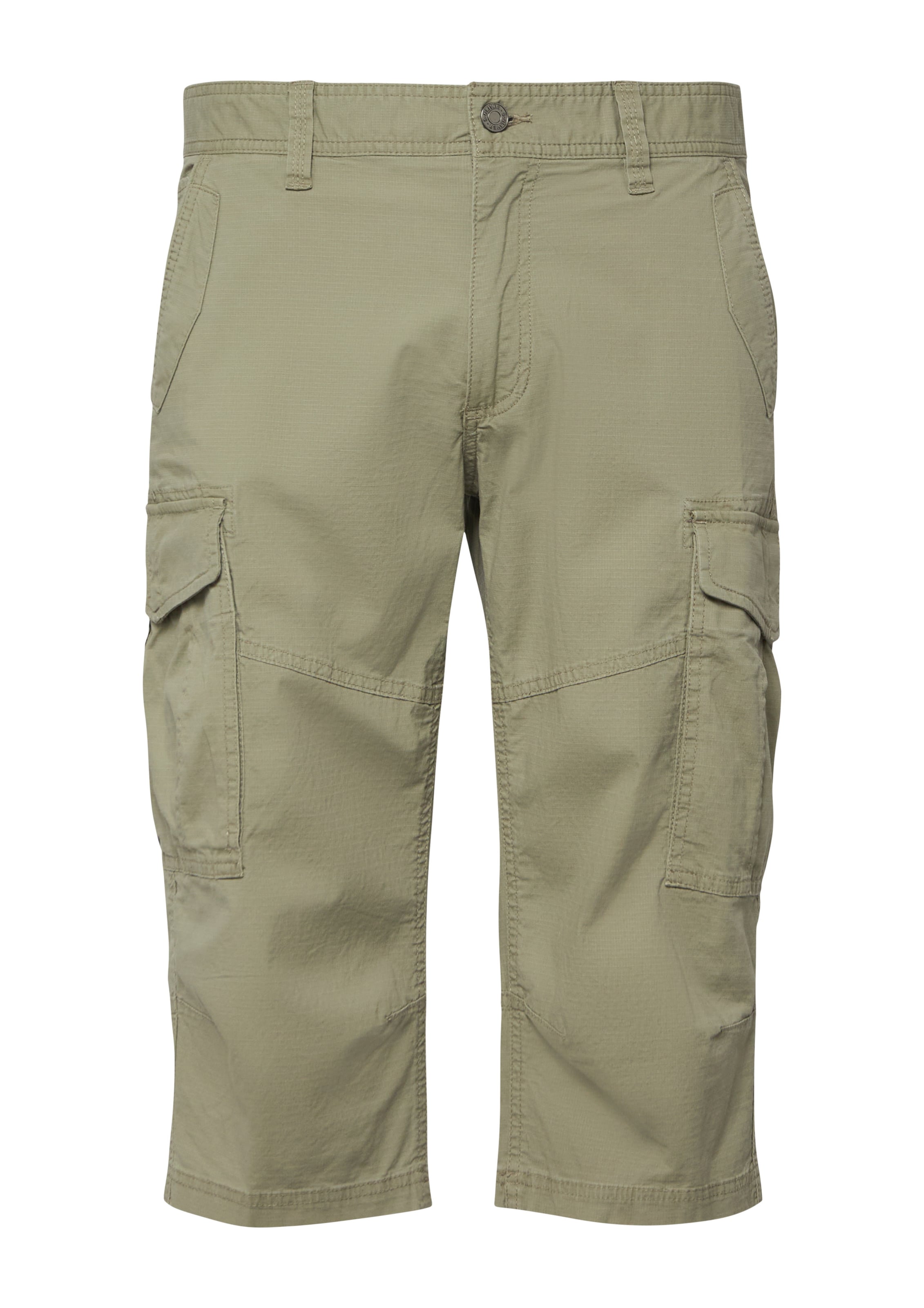 s.Oliver Regular Broek ' FILE ' in Groen: voorkant