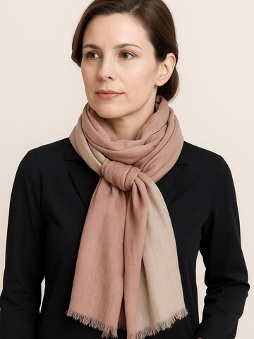 COLLEZIONE ALESSANDRO Scarf 'Uluru' in Beige: front