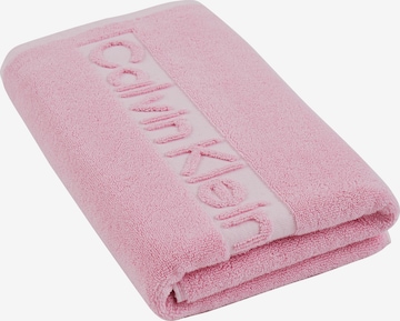 Calvin Klein Towel in Pink: front