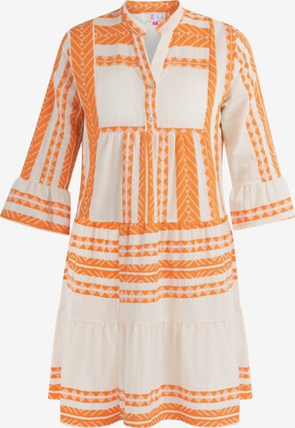 IZIA - Vestido de verão em laranja: frente