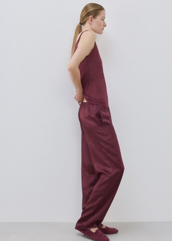 MANGO Pajama Pants 'Oli' in Red
